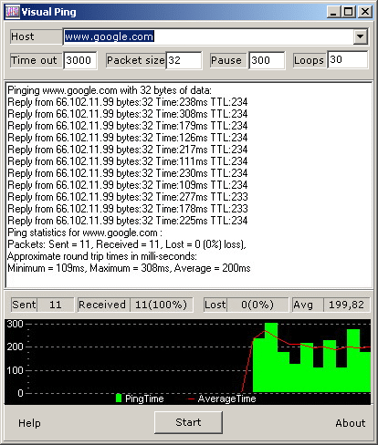 Visual Ping Screenshot